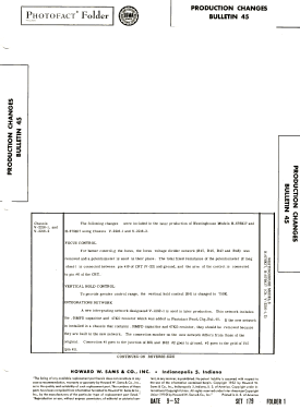 H-678K17 Ch= V-2216-1; Westinghouse El. & (ID = 3090298) Television