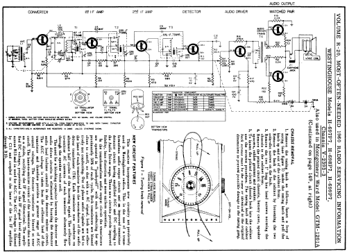 H-697P7 Ch= V-2393-3; Westinghouse El. & (ID = 186186) Radio