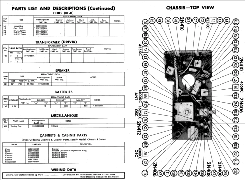 H-697P7 Ch= V-2393-3; Westinghouse El. & (ID = 574315) Radio