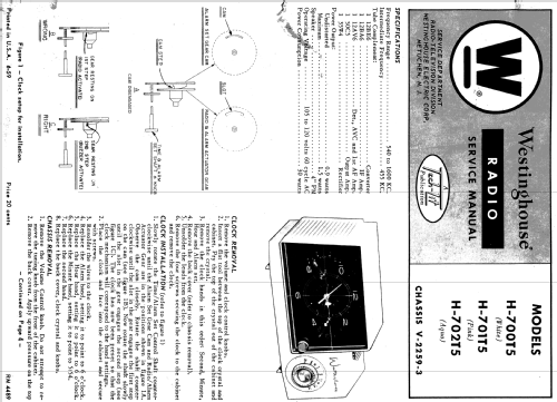 H-700T5 Ch=V-2259-3; Westinghouse El. & (ID = 1198293) Radio