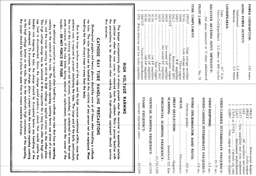 H-704T17 Ch= V-2216-2; Westinghouse El. & (ID = 1221208) Télévision