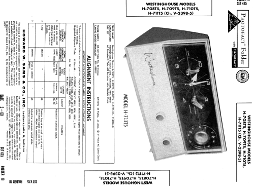 H-710T5 Ch= V-2398-2; Westinghouse El. & (ID = 545880) Radio