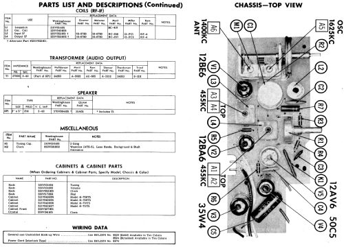 H-710T5 Ch= V-2398-2; Westinghouse El. & (ID = 545882) Radio