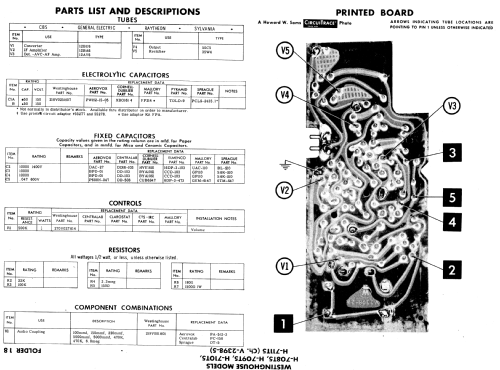 H-711T5 Ch= V-2398-2; Westinghouse El. & (ID = 545886) Radio