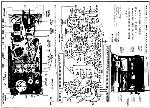 H-713P9 Ch= V-2399-3; Westinghouse El. & (ID = 148087) Radio