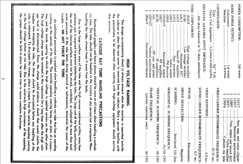 H-716T17 Ch= V-2208-1; Westinghouse El. & (ID = 1222957) Television