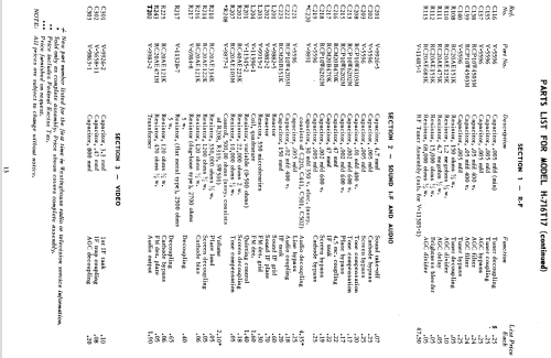 H-716T17 Ch= V-2208-1; Westinghouse El. & (ID = 1222967) Televisore