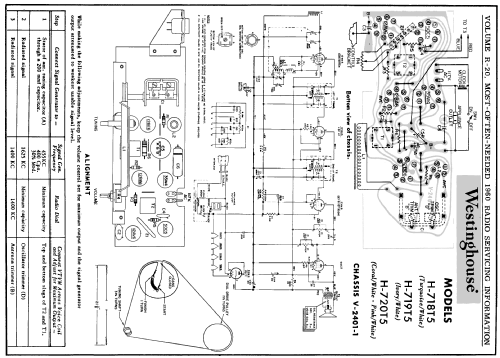 H-719T5 Ch= V-2401-1; Westinghouse El. & (ID = 186247) Radio