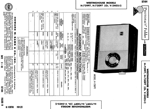 H-729P7 Ch= V-2402-1; Westinghouse El. & (ID = 590611) Radio