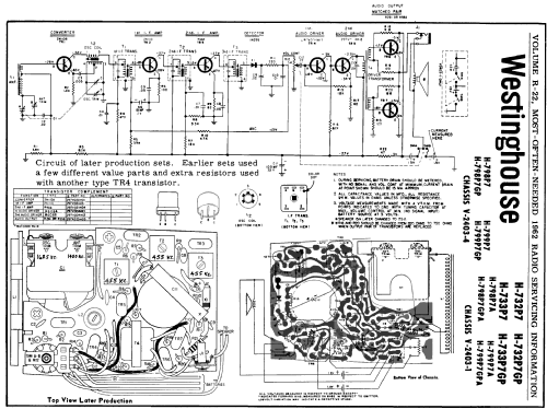 H-732P7 Ch= V-2403-1; Westinghouse El. & (ID = 166234) Radio