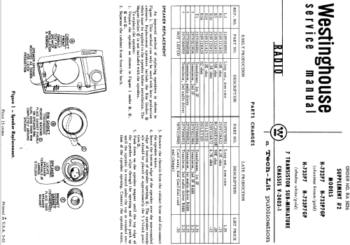 H-732P7GP Ch= V-2403-1; Westinghouse El. & (ID = 1198775) Radio