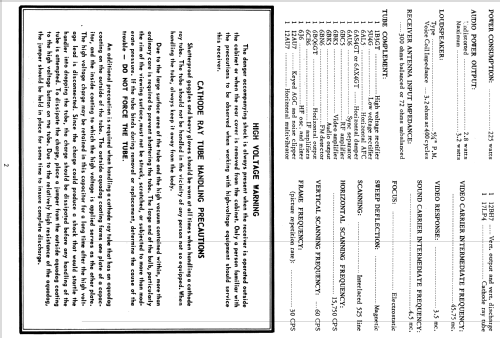 H-736T17 Ch= V-2227-1; Westinghouse El. & (ID = 1210025) Television