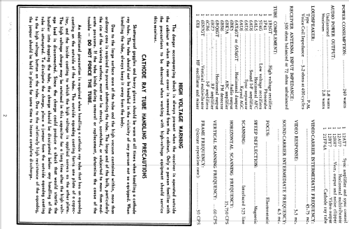 H-747K21 Ch= V-2233-4; Westinghouse El. & (ID = 1223569) Televisión