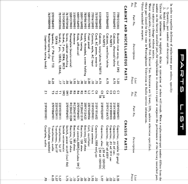 H-749T5 Ch= V-2395-2; Westinghouse El. & (ID = 1198937) Radio