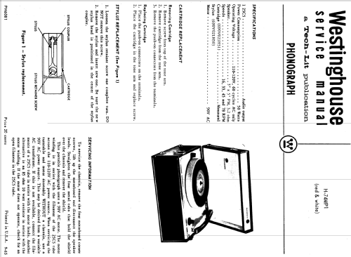 H-74MP1 ; Westinghouse El. & (ID = 1207512) Enrég.-R