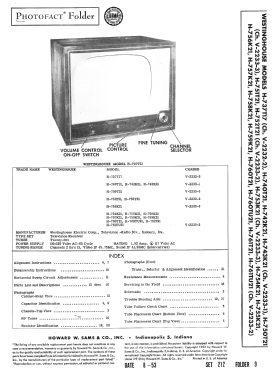 H-750T21 Ch- V-2233-3; Westinghouse El. & (ID = 3189769) Televisore