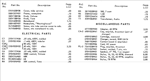 H-75AC2B Ch= V-2508-5; Westinghouse El. & (ID = 1208218) Enrég.-R