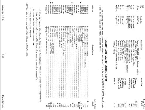 H-760T21 Ch= V-2233-2; Westinghouse El. & (ID = 1226591) Television