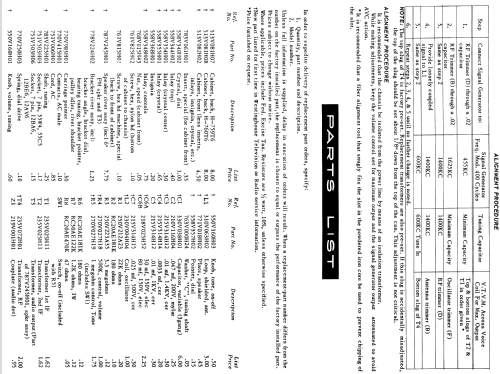 H-760T6 Ch= V-2410-2; Westinghouse El. & (ID = 1199321) Radio