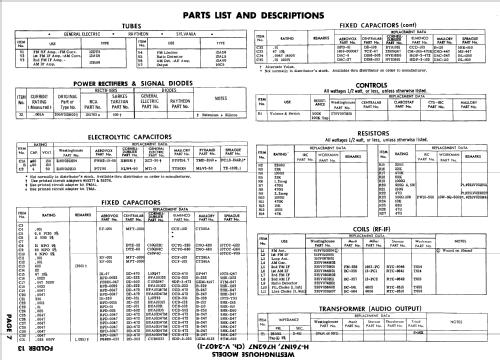 H-761N7 Ch= V-2407-1; Westinghouse El. & (ID = 515277) Radio