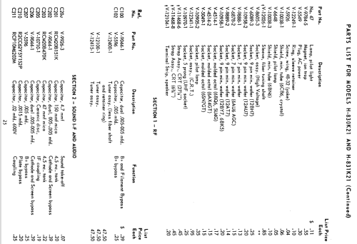 H-786KU21 Ch= V-2263-12; Westinghouse El. & (ID = 1256473) Television