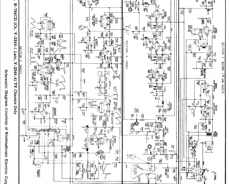 H-788C21 Ch= V-2249-4 V-2180-12; Westinghouse El. & (ID = 588832) TV Radio