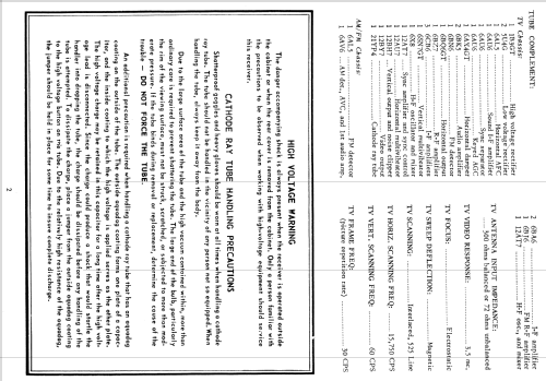 H-788CU21 Ch= V-2249-4 V-2180-12; Westinghouse El. & (ID = 1258517) TV Radio