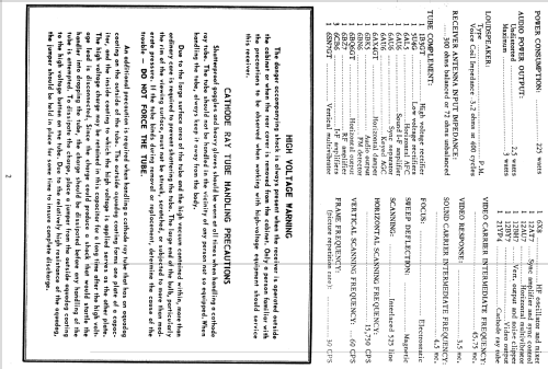 H-793K21 Ch= V-2243-1; Westinghouse El. & (ID = 1265343) Television