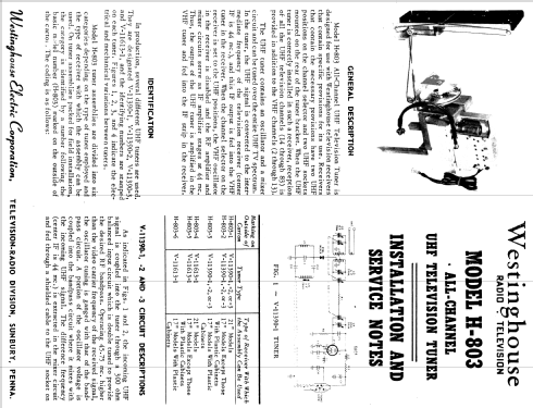 H-803-3 Ch= V-11390-3; Westinghouse El. & (ID = 1220261) Adattatore