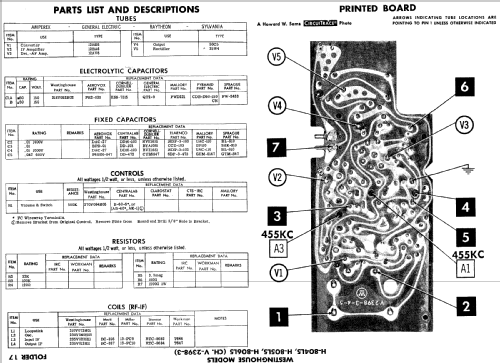 H-804L5 Ch= V-2398-3; Westinghouse El. & (ID = 512105) Radio