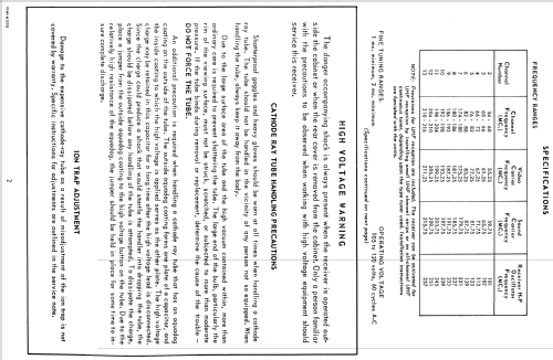 H-823KU21 Ch= V-2273-122; Westinghouse El. & (ID = 1262793) Television