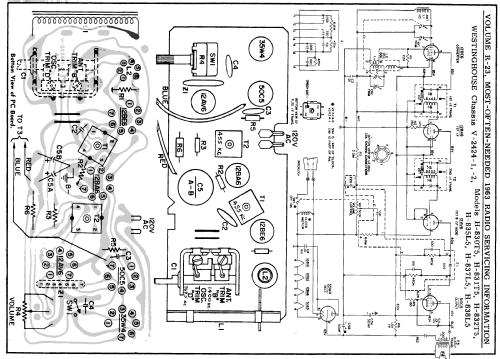 H-835L5 Ch= V-2424-2; Westinghouse El. & (ID = 175758) Radio