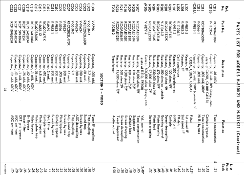 H-838K21 Ch= V-2263-15; Westinghouse El. & (ID = 1284503) Television