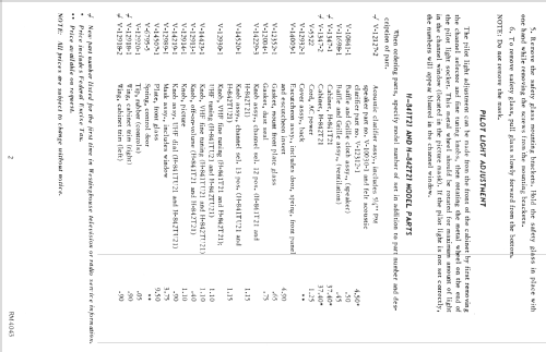 H-841TU21 Ch= V-2323; Westinghouse El. & (ID = 1331590) Television