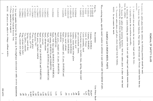 H-853KU24 Ch= V-2324; Westinghouse El. & (ID = 1339510) Fernseh-E