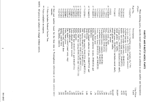 H-861T21 Ch= V-2313; Westinghouse El. & (ID = 1333830) Televisore