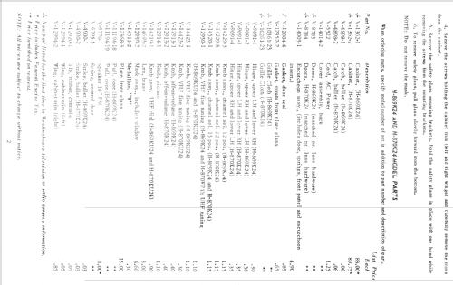 H-869K24 Ch= V-2314; Westinghouse El. & (ID = 1337570) Television