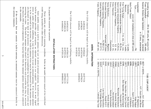 H-869KU24 Ch= V-2324; Westinghouse El. & (ID = 1337622) Television