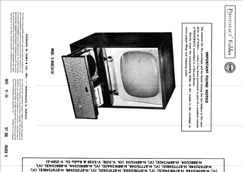 H-869KU24A Ch= V-2328-101; Westinghouse El. & (ID = 2664749) Television