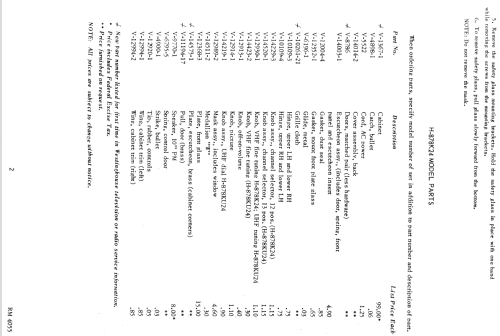 H-878KU24 Ch= V-2324; Westinghouse El. & (ID = 1341232) Television