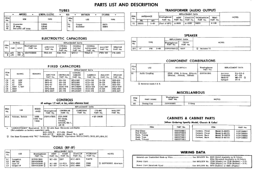 H-880T5 Ch= V-2450-1; Westinghouse El. & (ID = 512085) Radio