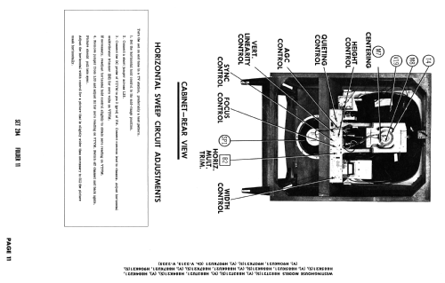 H-882T21CH= V-2315-11; Westinghouse El. & (ID = 2653983) Television