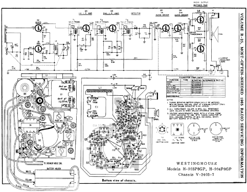 H-903P8GP Ch= V-2403-7; Westinghouse El. & (ID = 194780) Radio