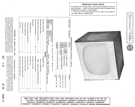 H-938KU21 Ch= V-2352-404; Westinghouse El. & (ID = 2165501) Television