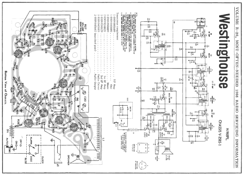 H-968PL Ch= V-2585-1; Westinghouse El. & (ID = 201933) Radio