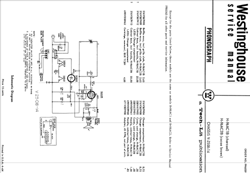 H-96AC1B Ch= V-2508-14; Westinghouse El. & (ID = 1204398) R-Player