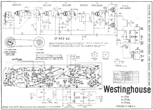 H-970X Ch= V-2463-5; Westinghouse El. & (ID = 201934) Radio