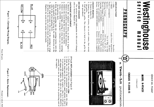 H-97ACS1 Ch= V-2508-15; Westinghouse El. & (ID = 1204415) R-Player