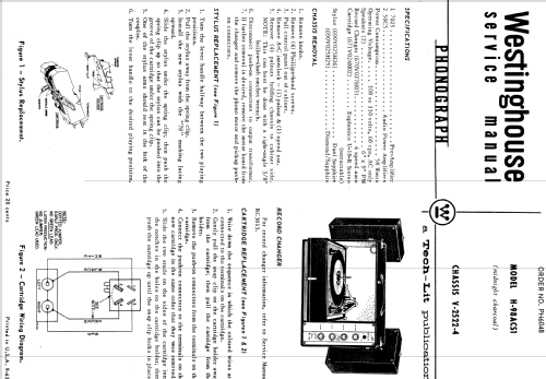 H-98ACS1 Ch= V-2522-4; Westinghouse El. & (ID = 1204421) R-Player