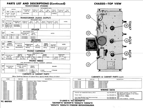 H-F1000 Ch= V-2507-1; Westinghouse El. & (ID = 592313) R-Player